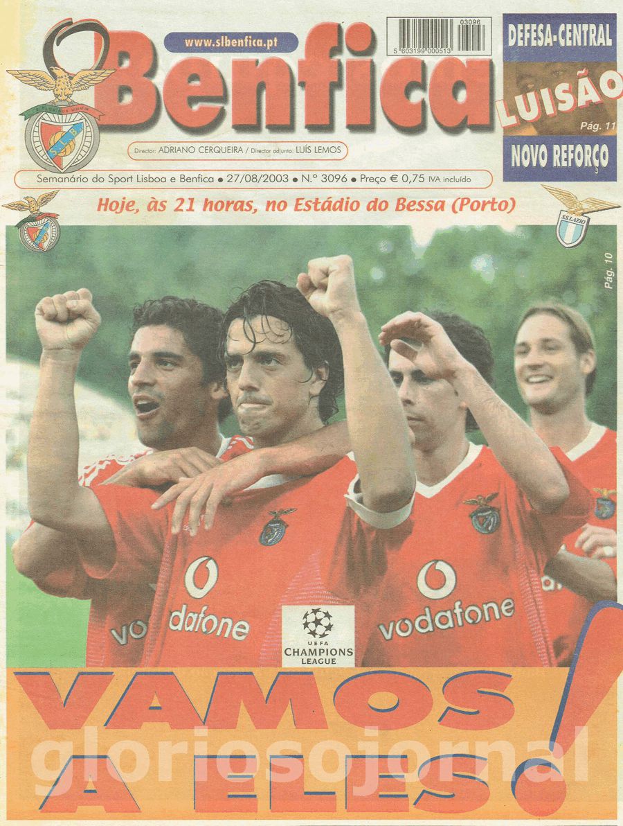 jornal o benfica 3096 2003-08-27